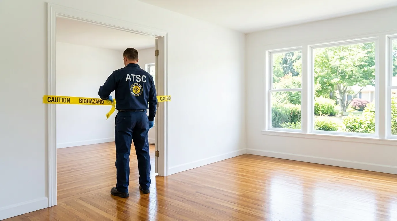 Certified biohazard cleanup crew performing Decomposition Cleanup in Portland